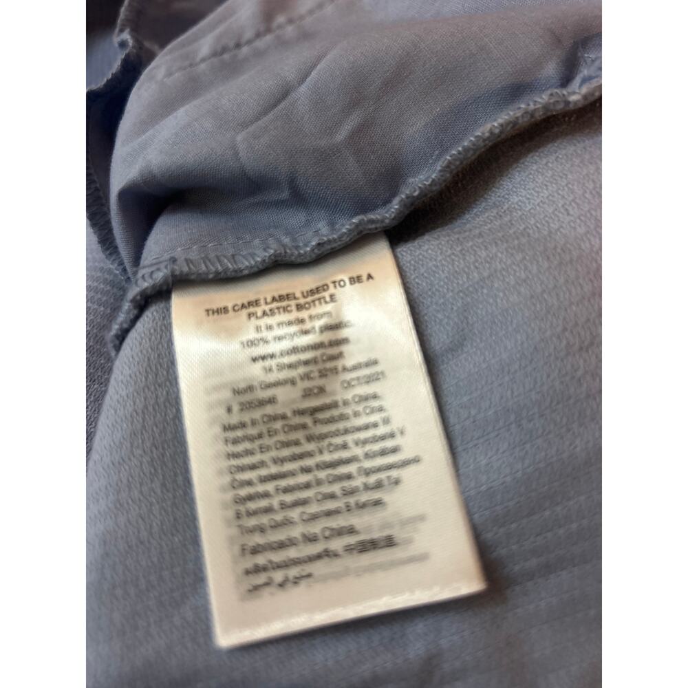 COTTON ON Lightweight Cord Shacket Chore Coat Barn Jacket Size M Blue NWT - Picture 6 of 8
